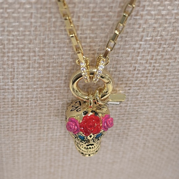 Alex and Ani Calavera Sugar Skull Gold Necklace - Picture 5 of 10